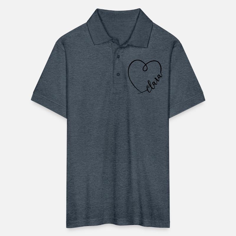 Clara Name Heart Calligraphy