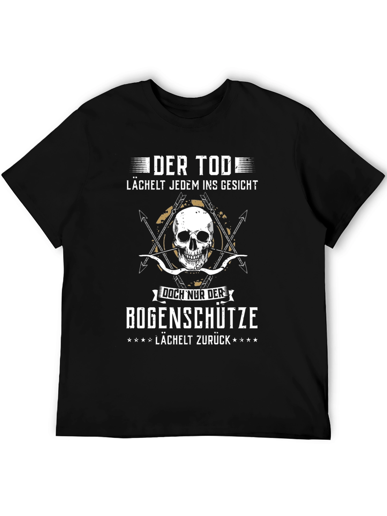 Der Tod Bogenschütze T-Shirt: Death Smiles Back