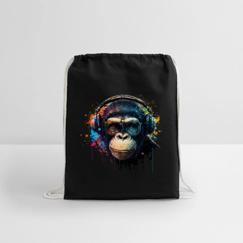 Colorful DJ Chimpanzee