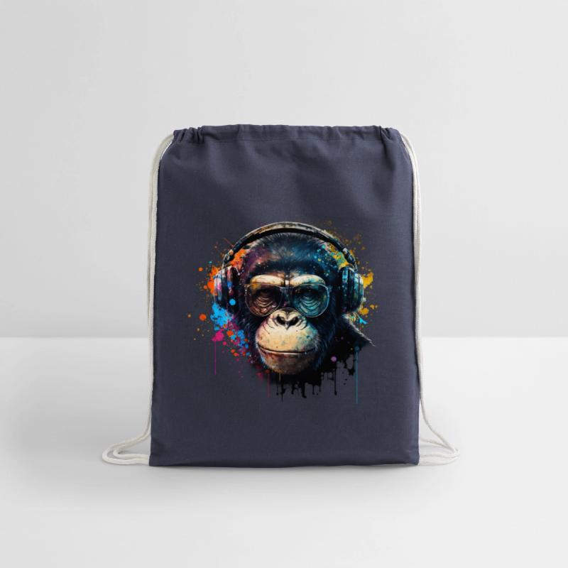 Colorful DJ Chimpanzee
