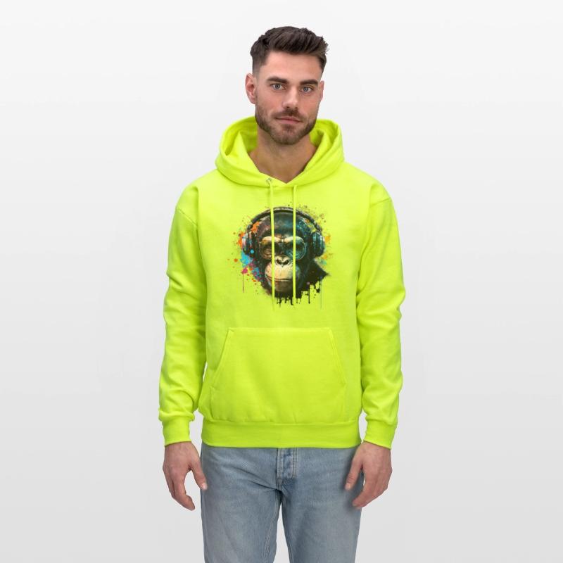 Colorful DJ Chimpanzee