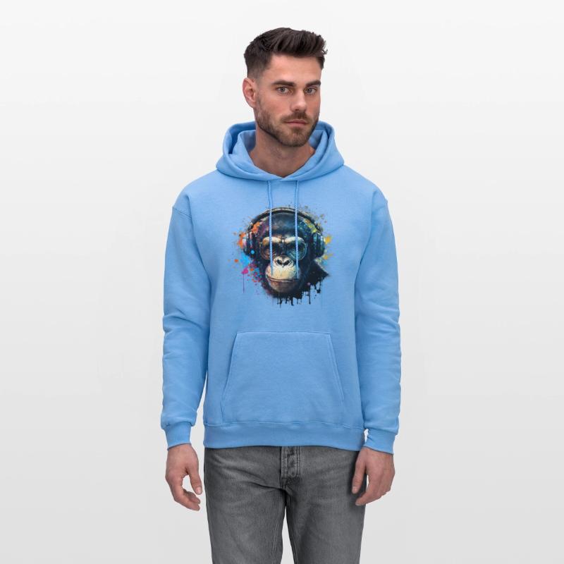 Colorful DJ Chimpanzee