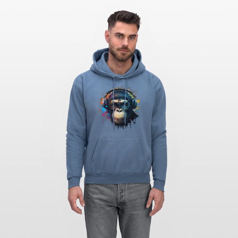 Colorful DJ Chimpanzee