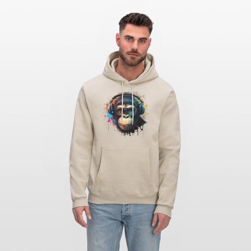 Colorful DJ Chimpanzee