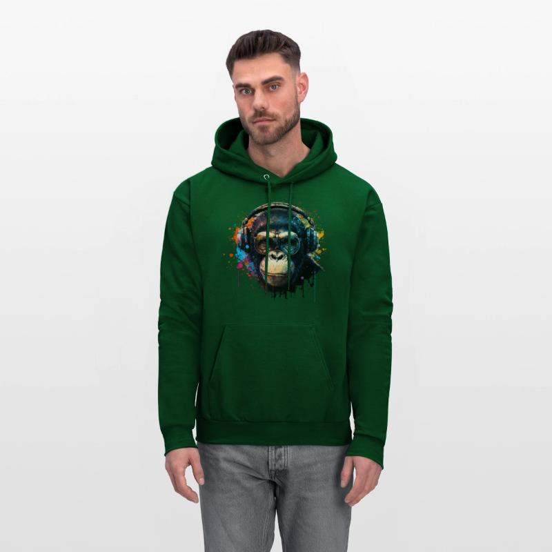 Colorful DJ Chimpanzee