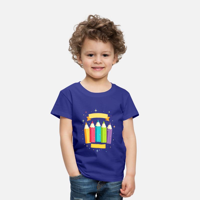 Colorful pens with stars