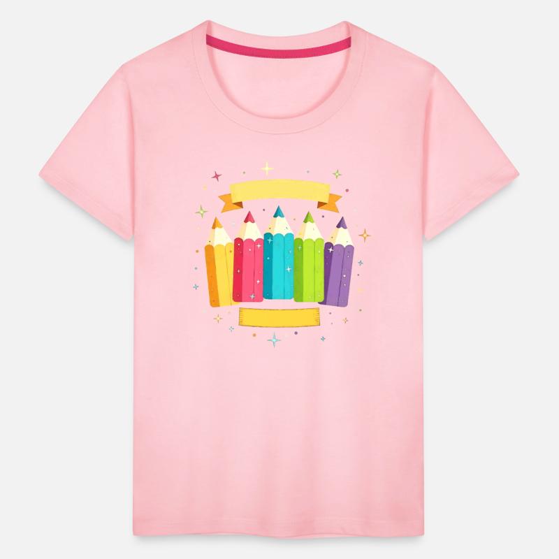 Colorful pens with stars