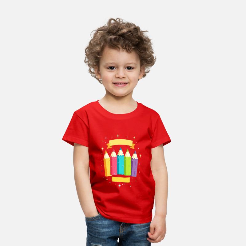 Colorful pens with stars