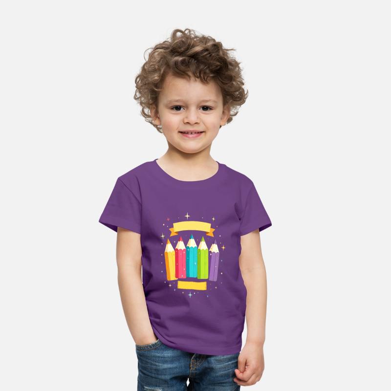 Colorful pens with stars