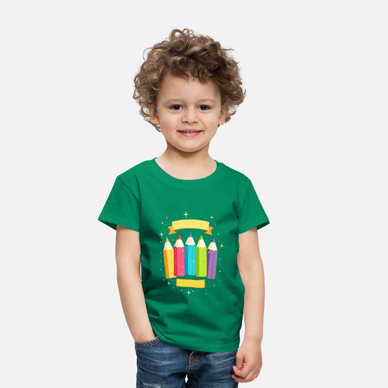 Colorful pens with stars