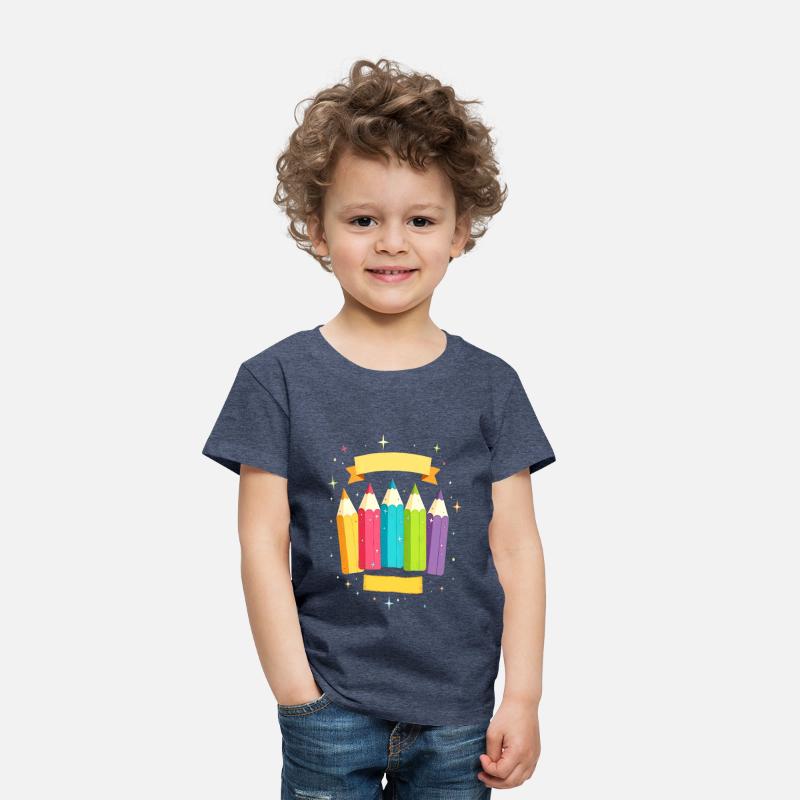 Colorful pens with stars