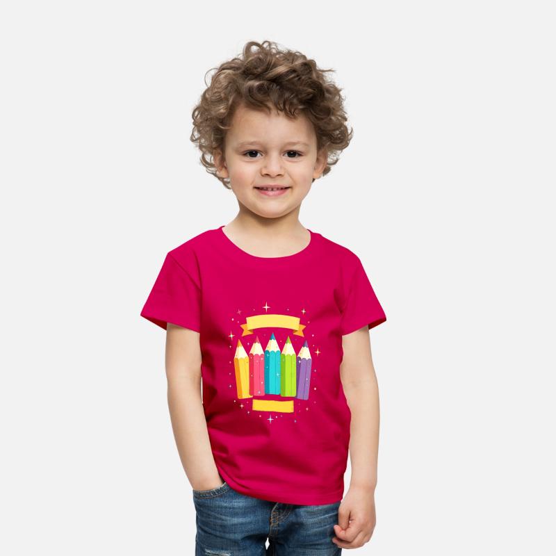 Colorful pens with stars