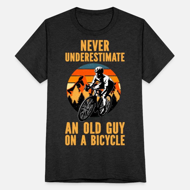 Cool Cycling Art For Men Grandpa Bicycle Riding