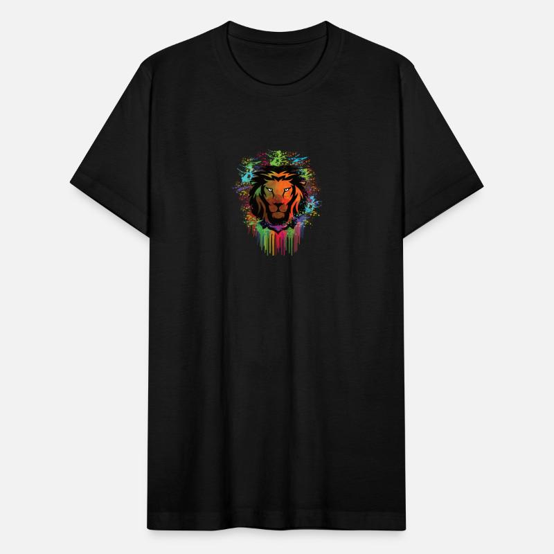 Cool Lion Head Design with Bright Colorful