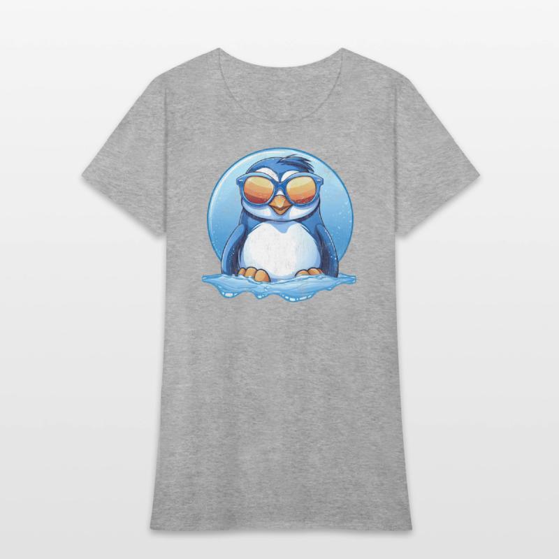 Cool Penguin With Shades Vintage Style