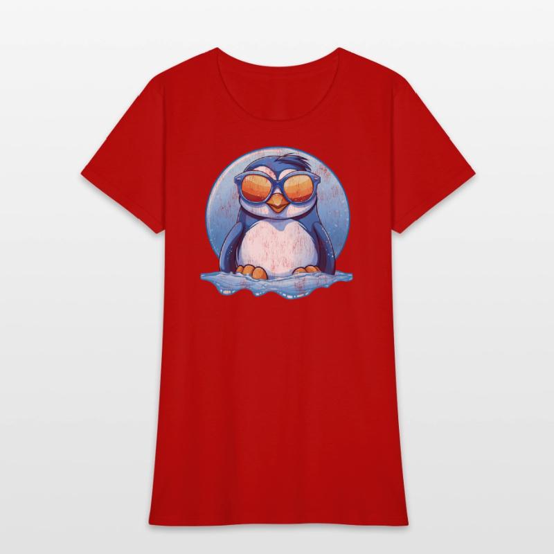 Cool Penguin With Shades Vintage Style