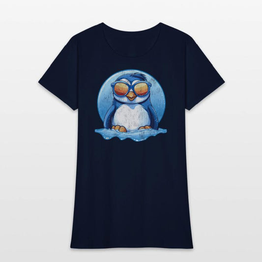Cool Penguin With Shades Vintage Style