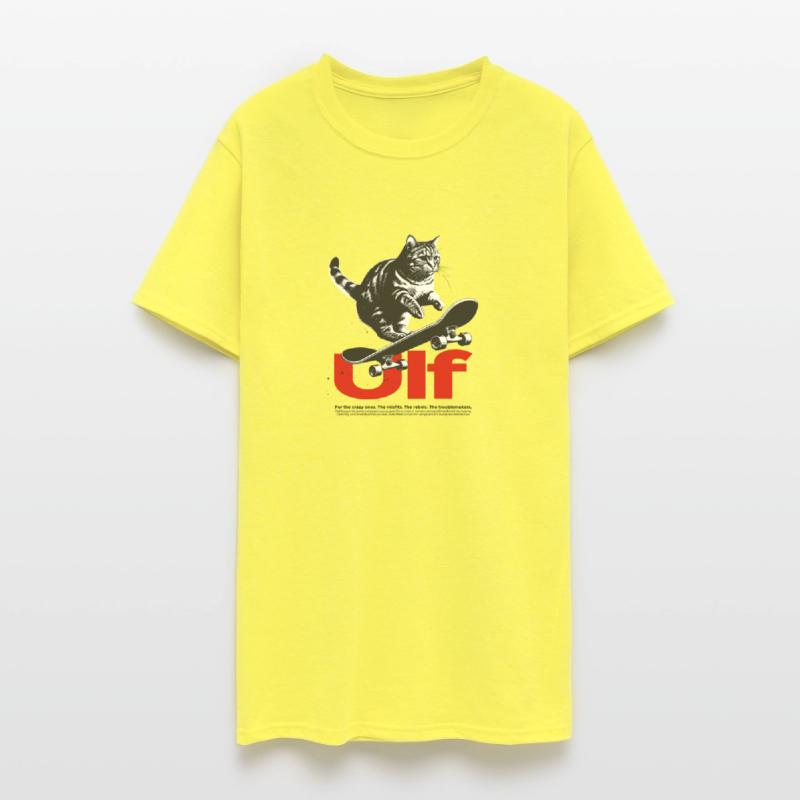 Cool Skateboard CAT with cute Boy Name ULF