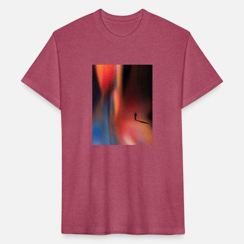 Cosmic Desert Wanderer Grain Texture Tee