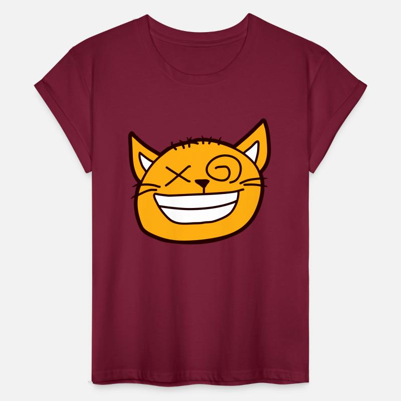 Crazy Cat Weird Funny Eyes Cool Grimace Cartoon