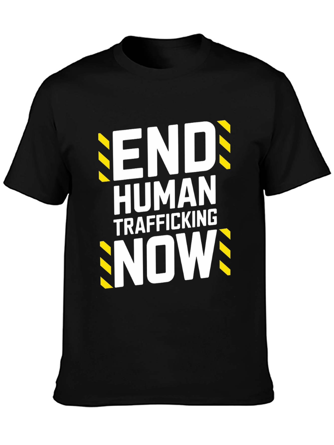 End Human Trafficking Now Black Graphic T-Shirt