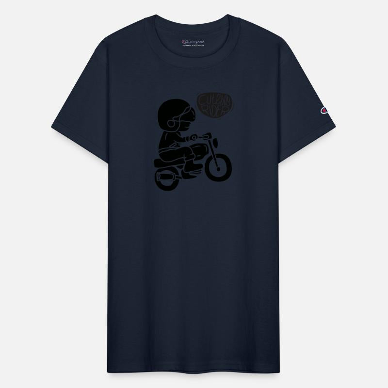 Cute Boy motorcycle rider cartoon