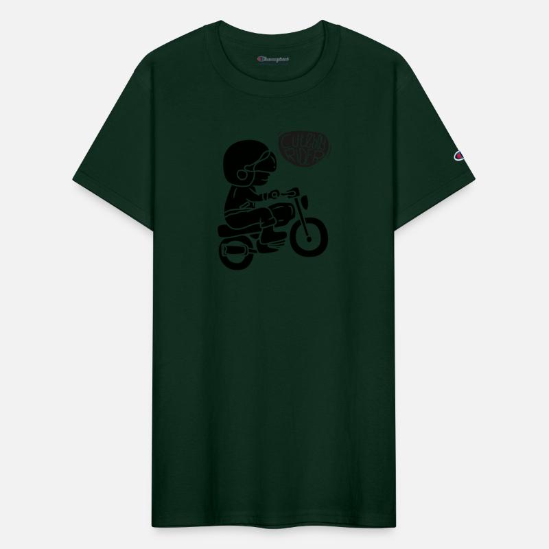 Cute Boy motorcycle rider cartoon