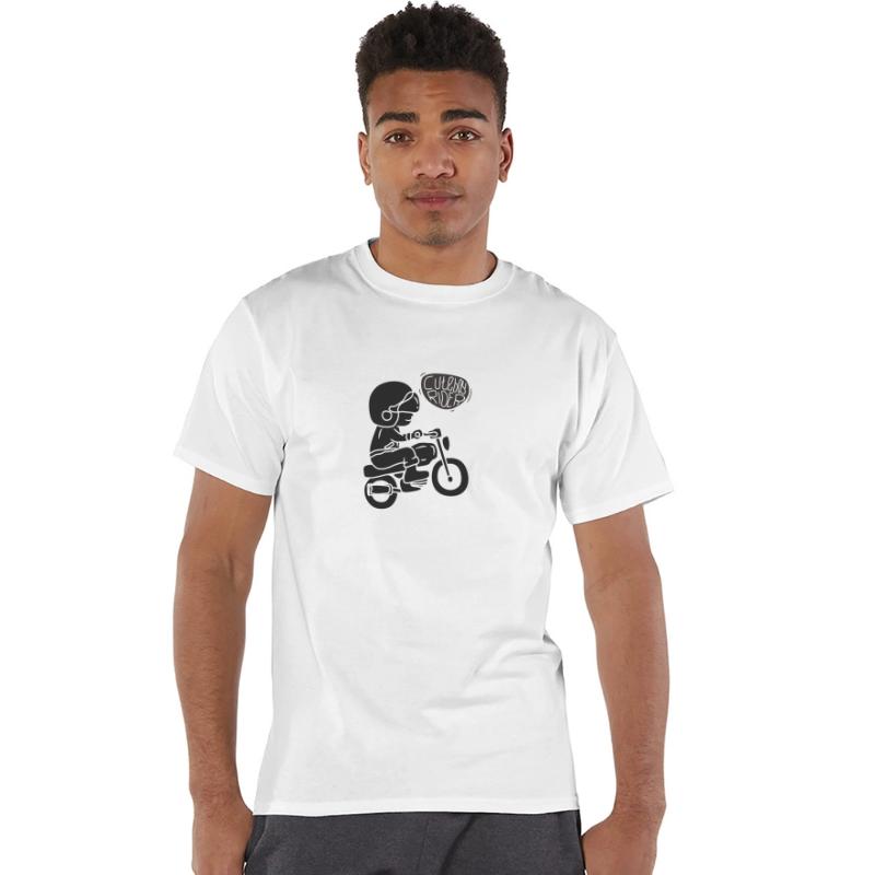 Cute Boy motorcycle rider cartoon