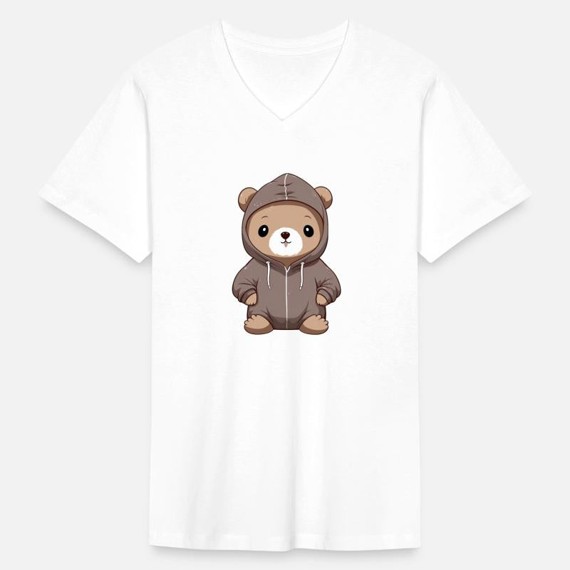 cute cartoon anime otter wearing hoodie