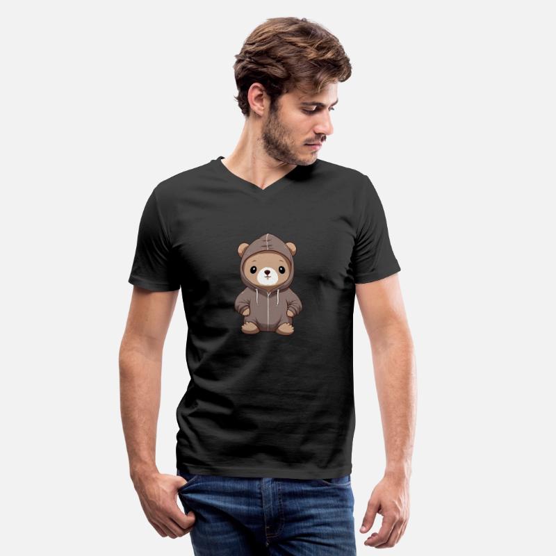 cute cartoon anime otter wearing hoodie