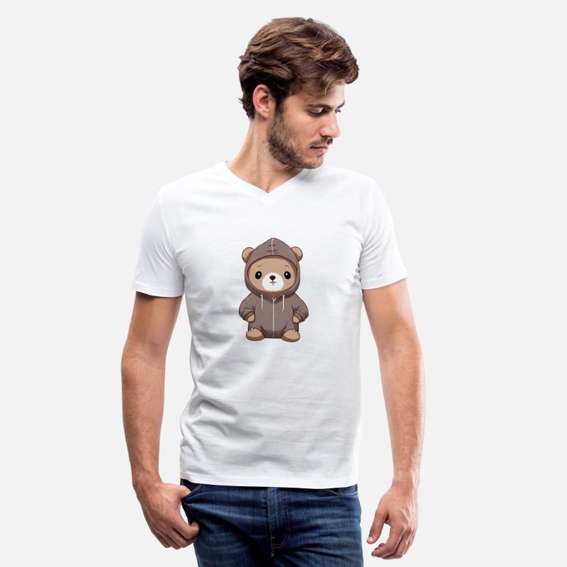 cute cartoon anime otter wearing hoodie