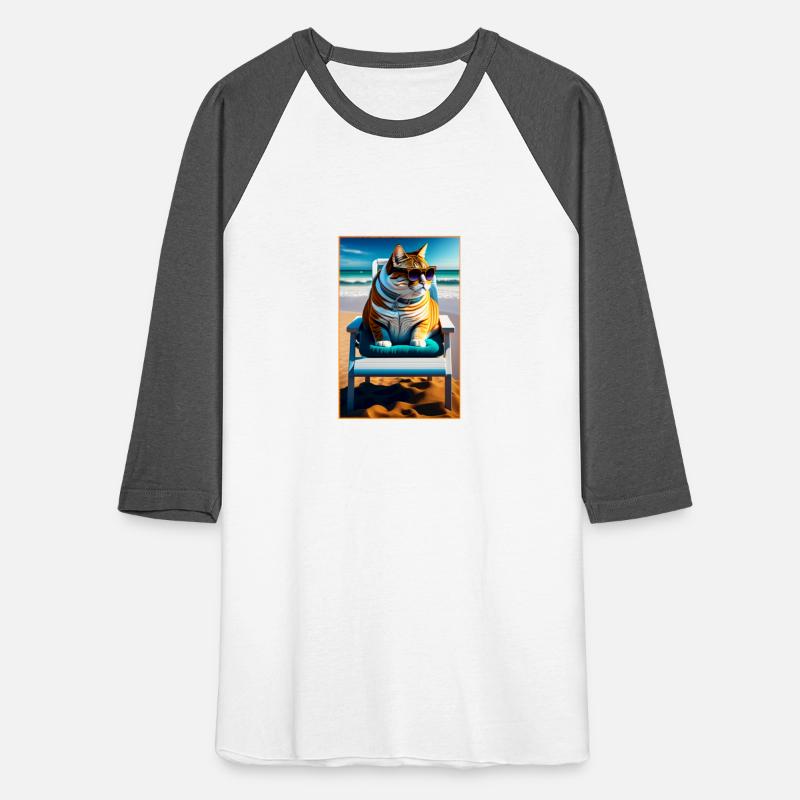 Cute Cat On The Beach Funny Cat Lover