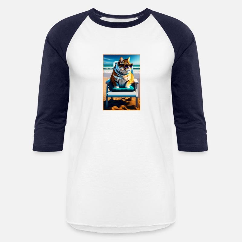 Cute Cat On The Beach Funny Cat Lover