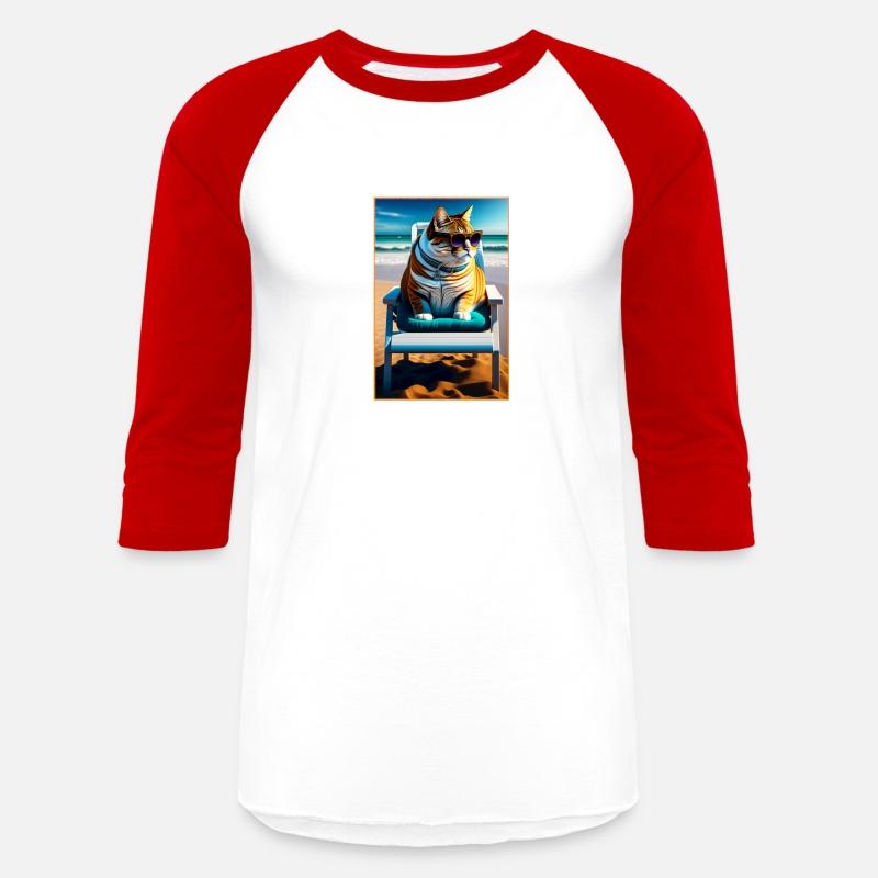 Cute Cat On The Beach Funny Cat Lover