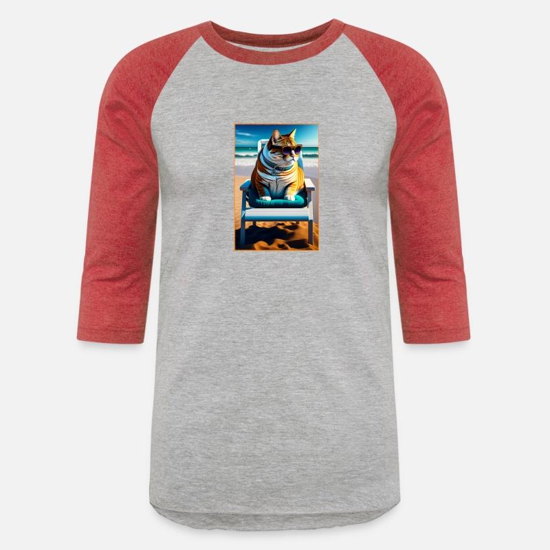 Cute Cat On The Beach Funny Cat Lover