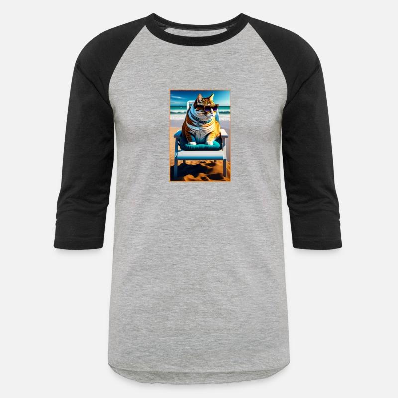 Cute Cat On The Beach Funny Cat Lover