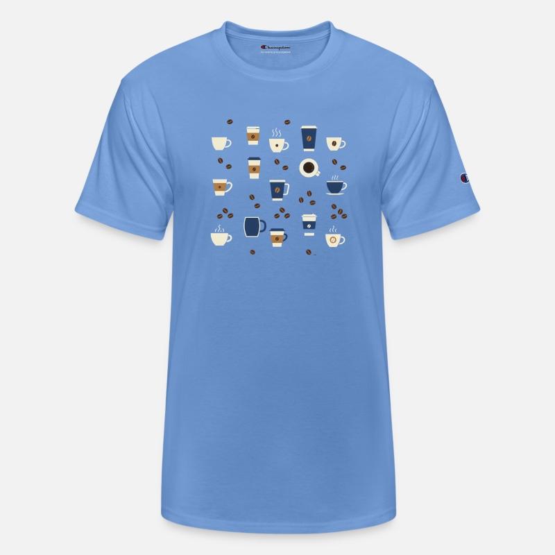 Cute Coffee Cups and Beans Pattern