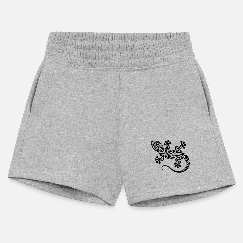 Cute Gecko In Tribal Tattoo Ink Style