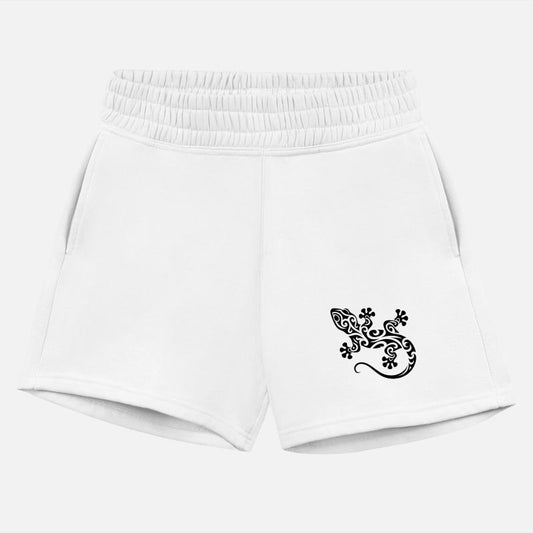 Cute Gecko In Tribal Tattoo Ink Style