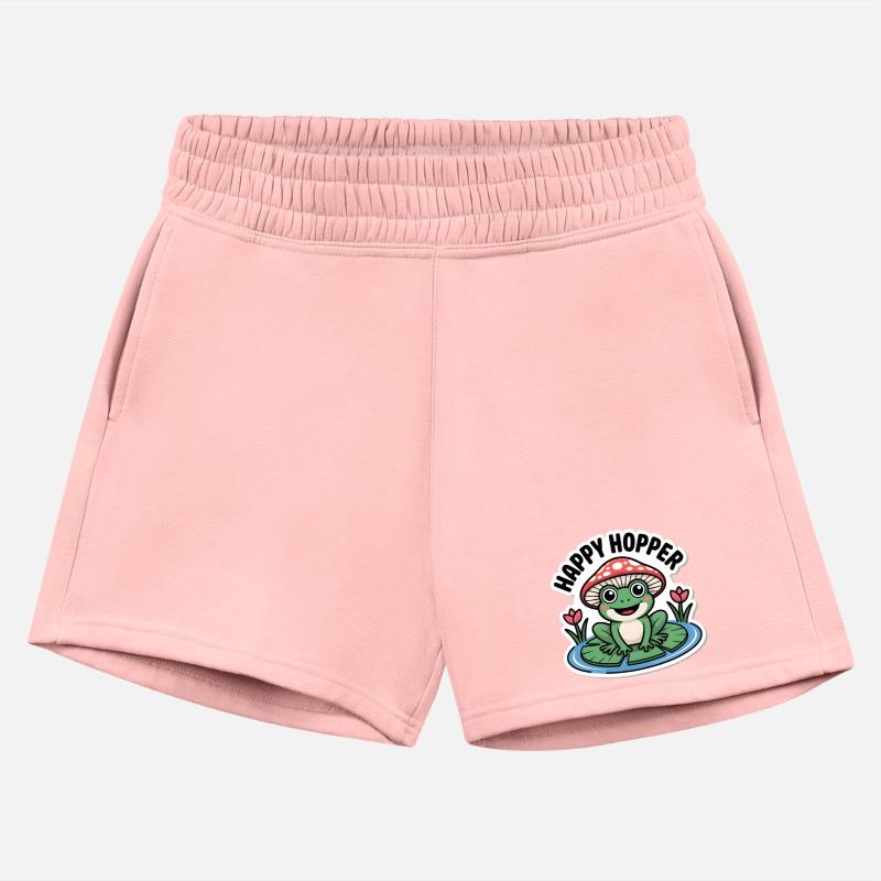 Cute "Happy Hopper" Frog Sticker Design