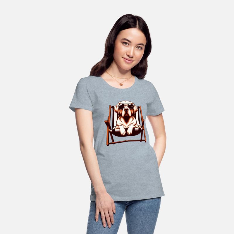 Cute Labrador Lounging in Comfortable Chair Pose