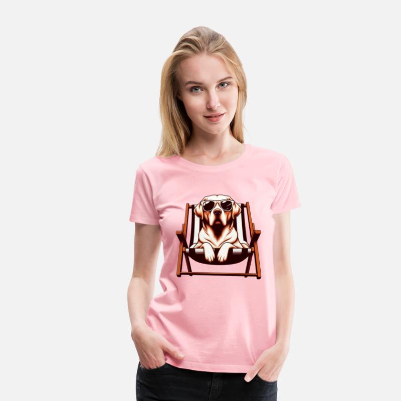 Cute Labrador Lounging in Comfortable Chair Pose