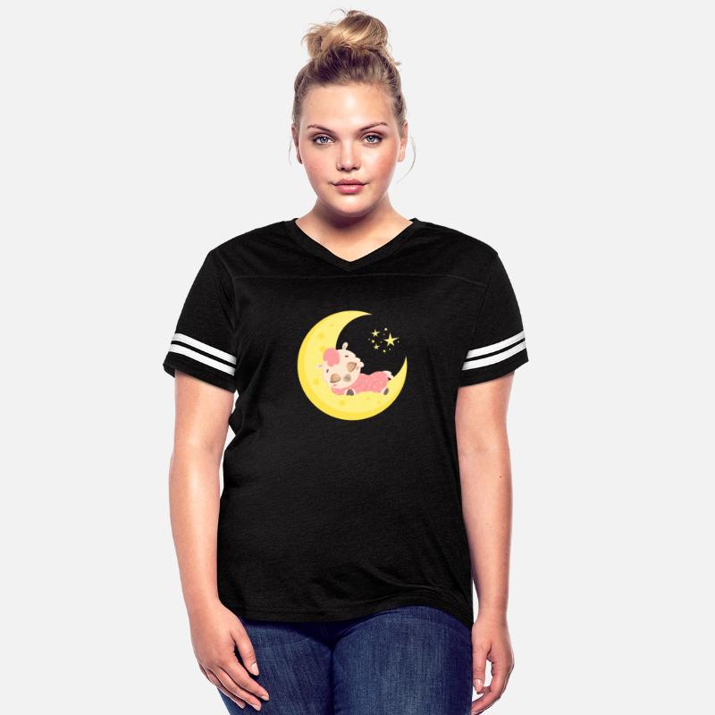 Cute Llama Sleeping in the moon