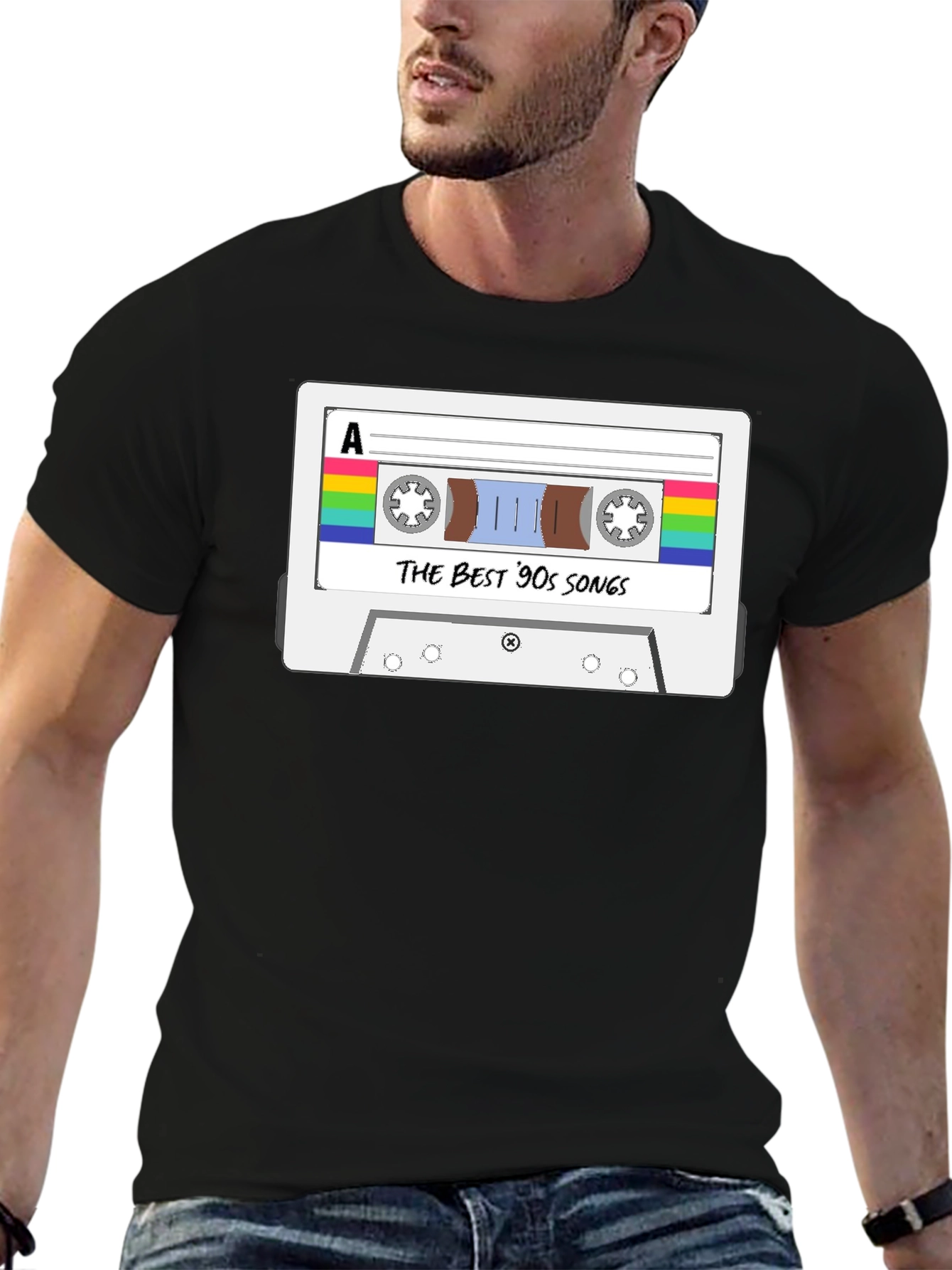 The Best 90s Songs Cassette Tape Graphic T-Shirt