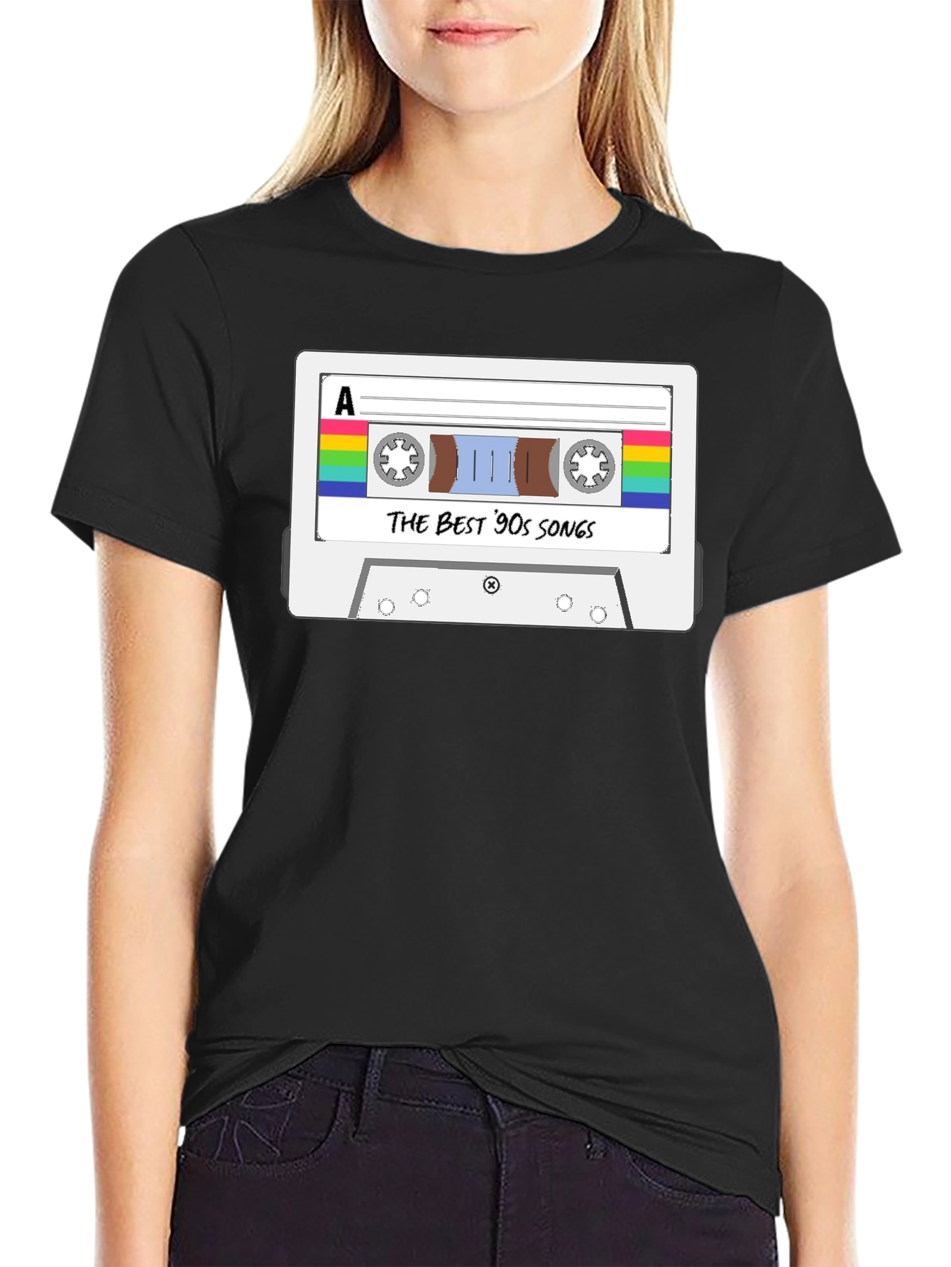 The Best 90s Songs Cassette Tape Graphic T-Shirt