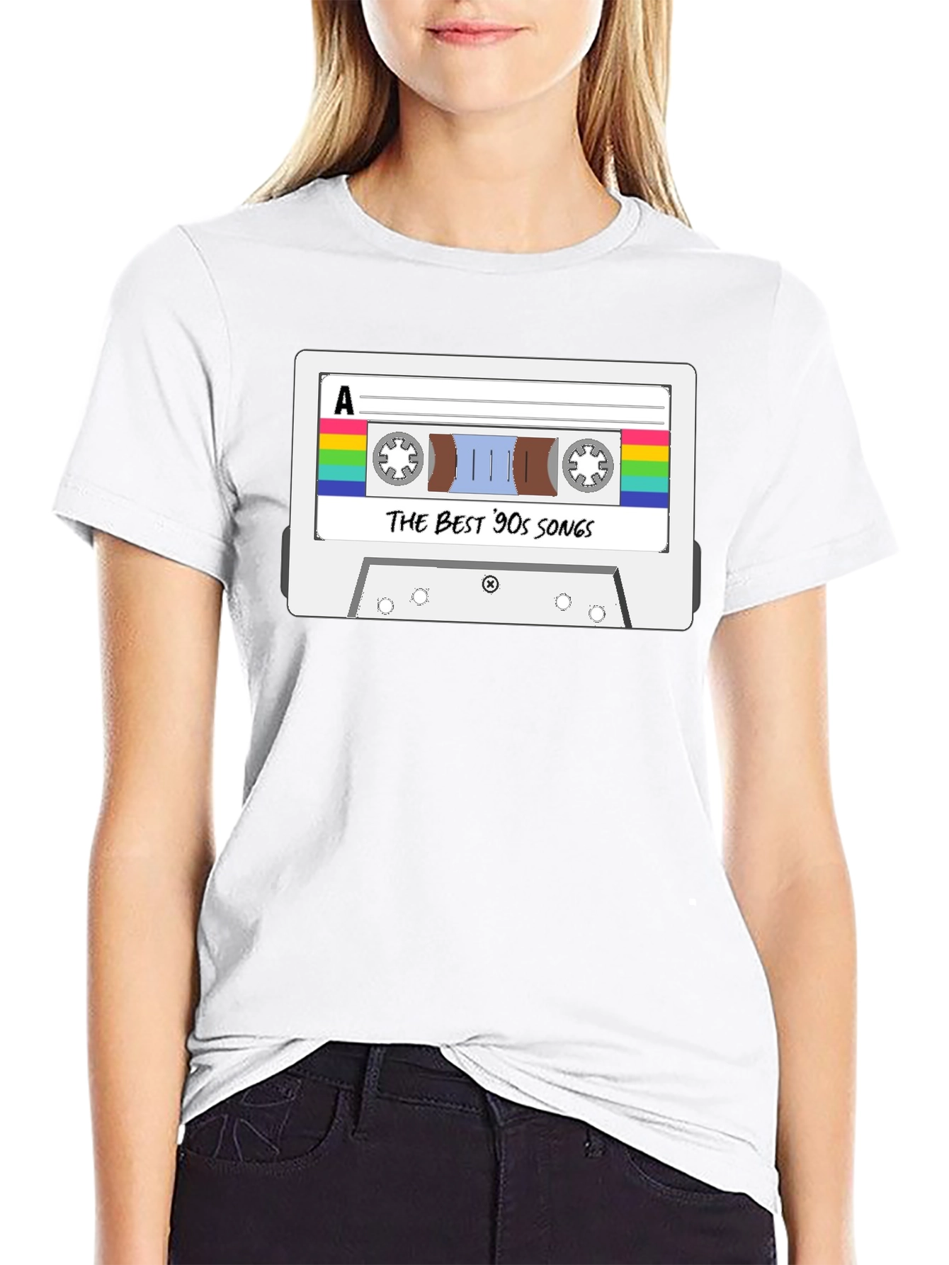 The Best 90s Songs Cassette Tape Graphic T-Shirt