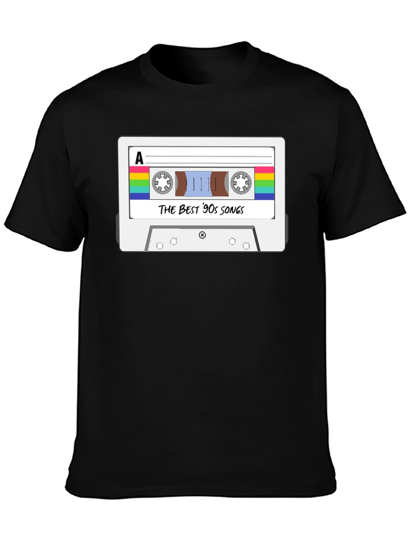 The Best 90s Songs Cassette Tape Graphic T-Shirt