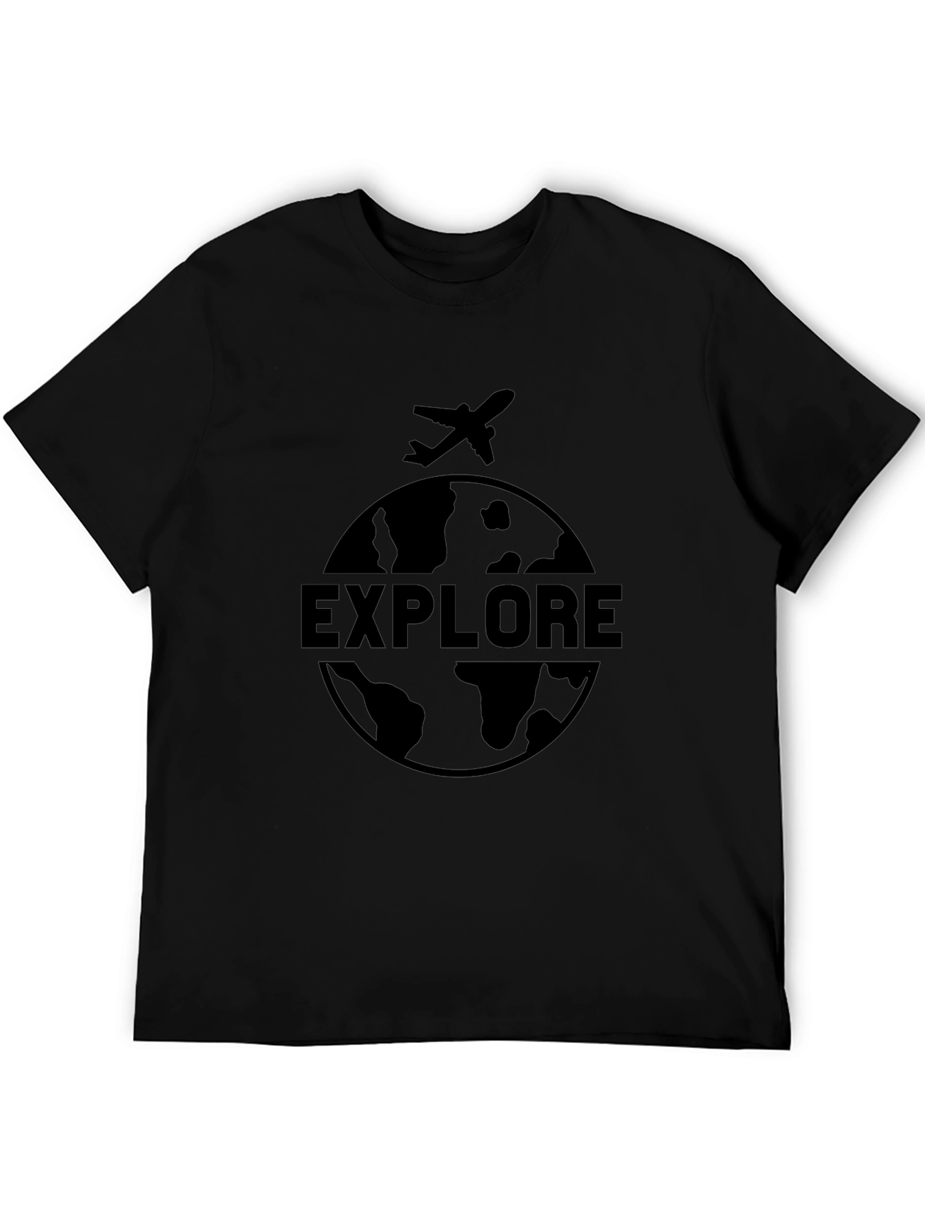 Explore Globe Graphic Tee - Black