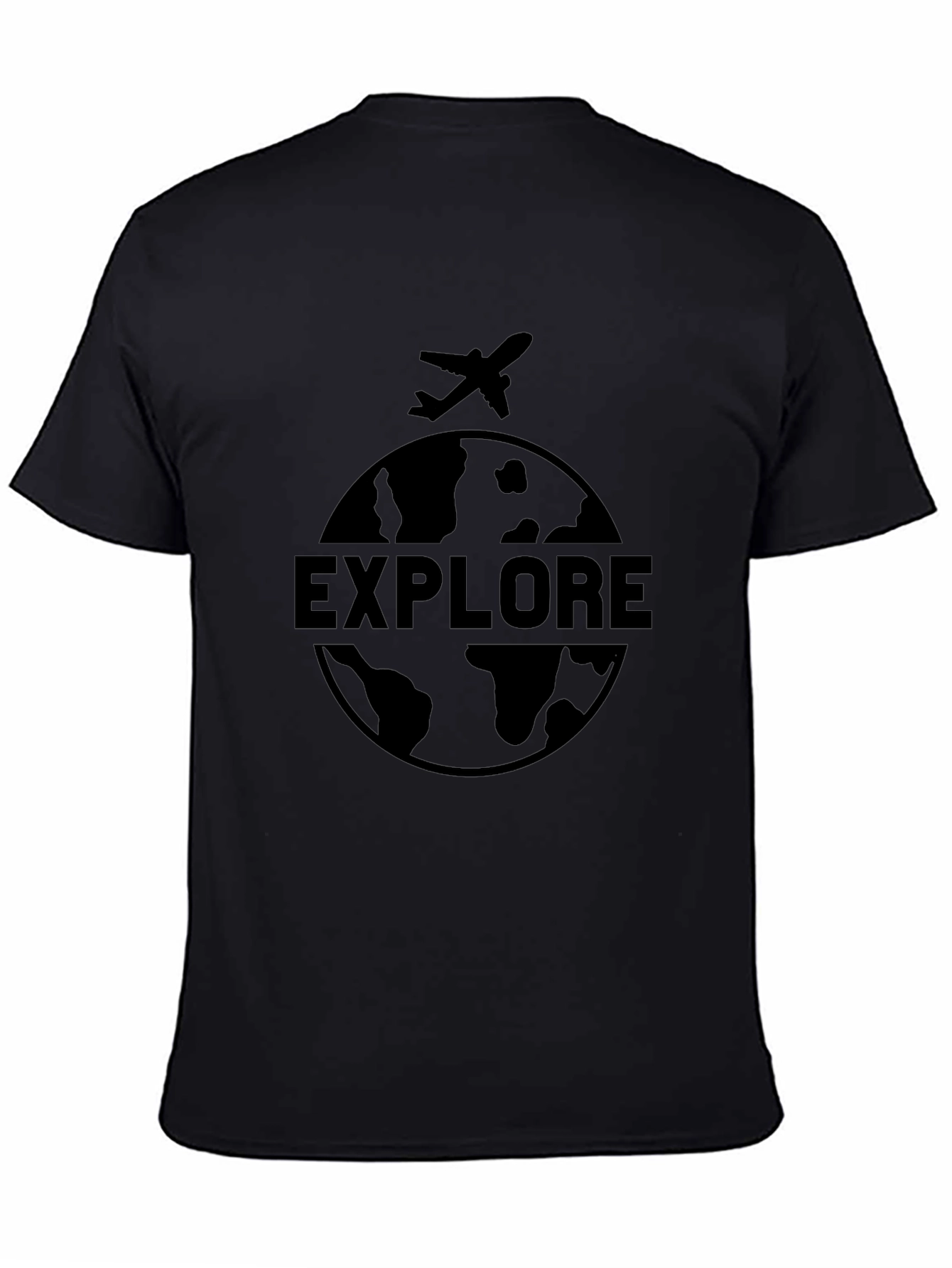 Explore Globe Graphic Tee - Black