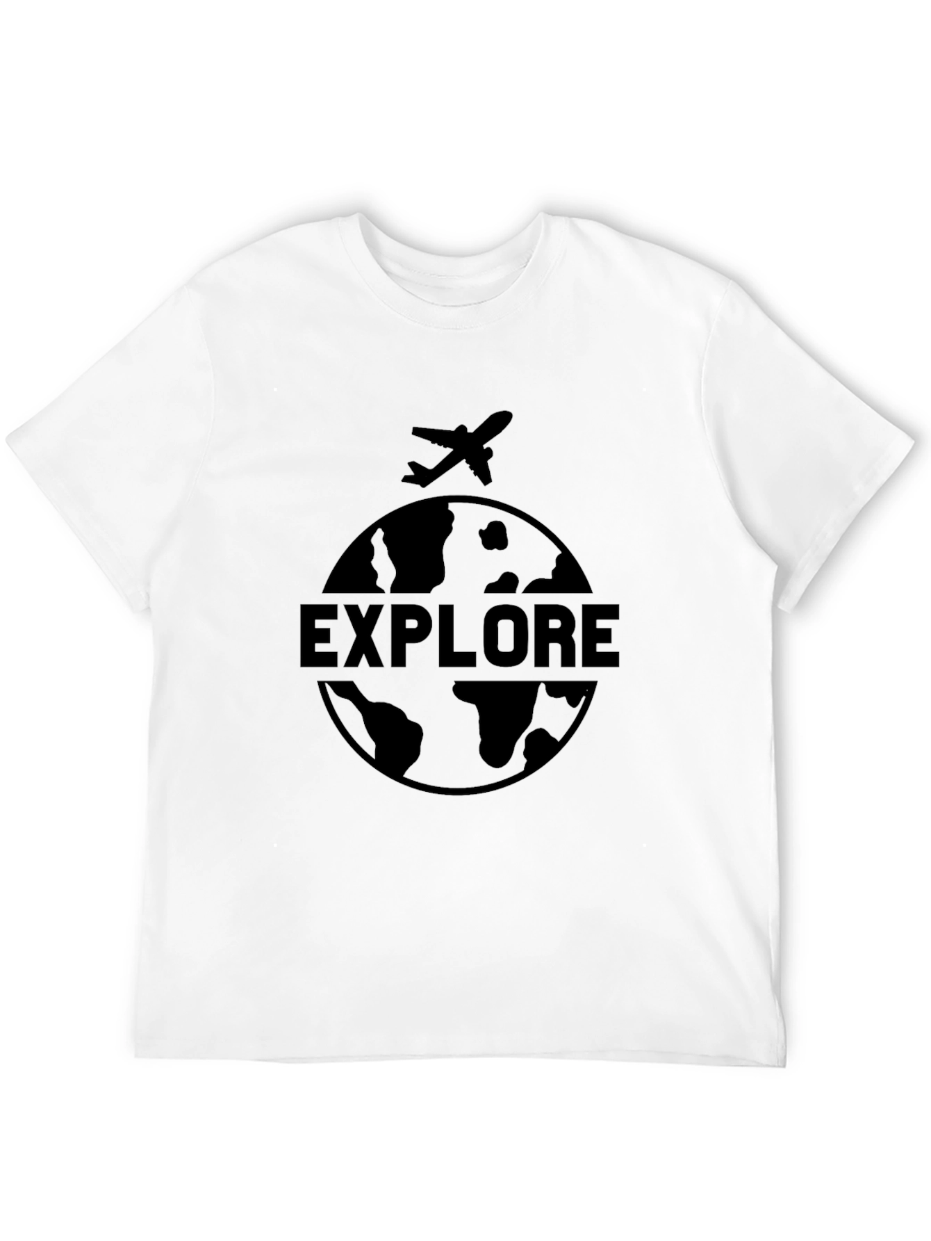 Explore Globe Graphic Tee - Black
